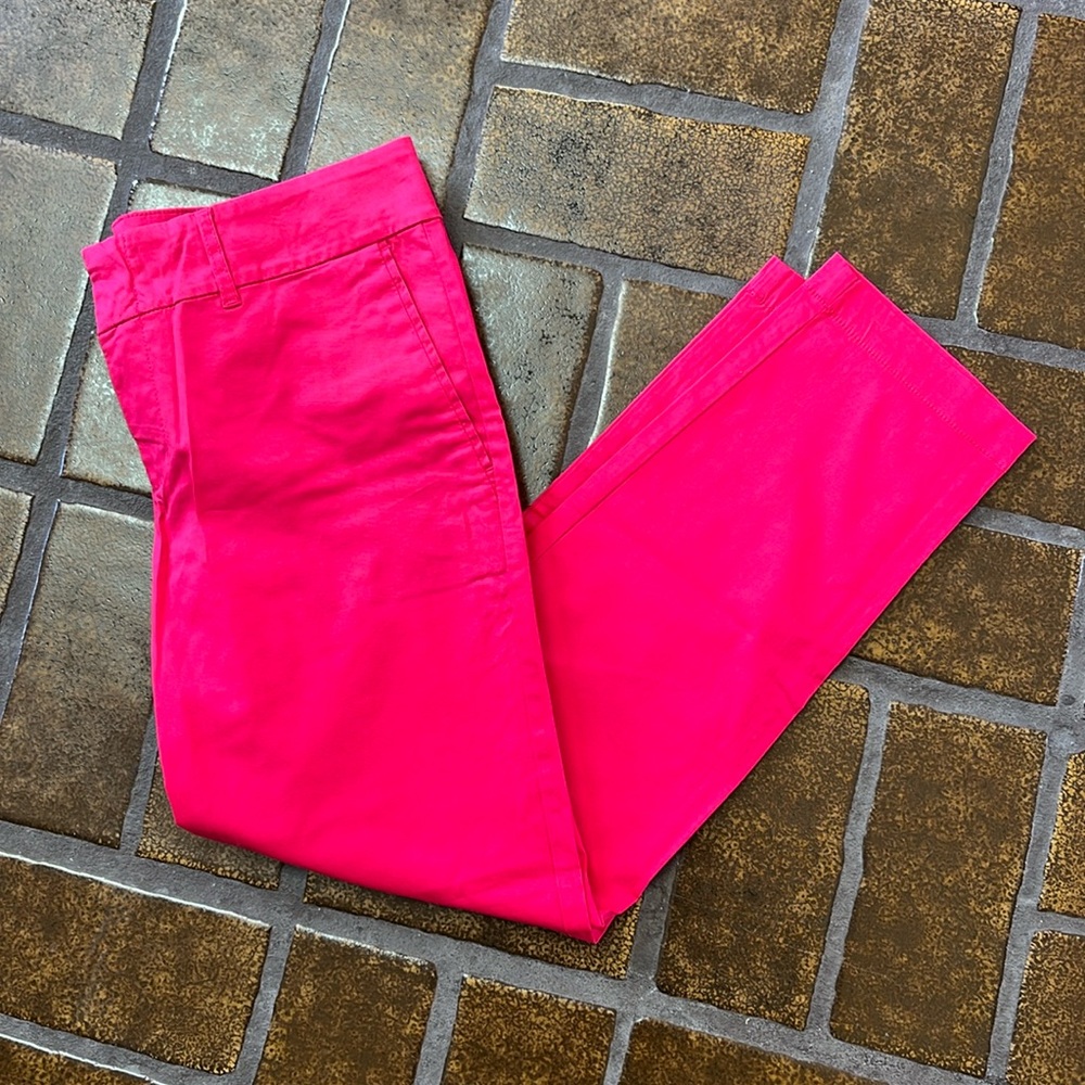 Kut from the Kloth Dark Pink Sienna Crop Trouser Pant